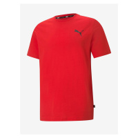 Červené pánské tričko Puma ESS Small Logo Tee - Pánské