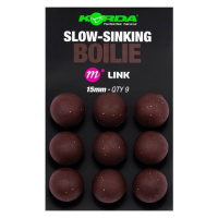 Korda plastic wafter slow-sinking boilie link - 15 mm 9 ks