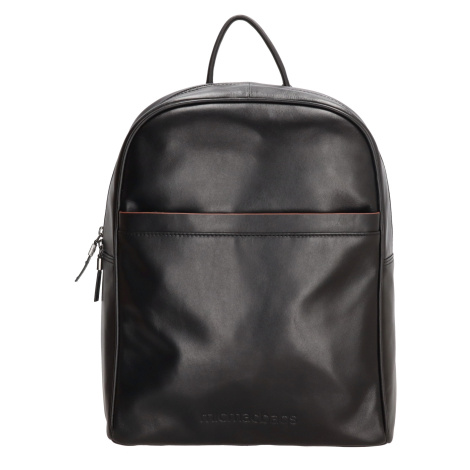 Micmacbags le mans kožený batoh 13,3 inch (29,4x16,6 cm.) - 16L - černý