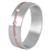 Beneto Dámský bicolor prsten z oceli SPD07 50 mm