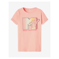 Růžové holčičí tričko name it MTV - Holky
