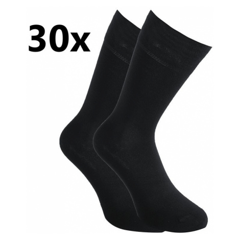 30PACK ponožky Styx vysoké bambusové černé (30HB960)