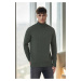 75046 Dewberry Turtleneck Mens Sweater-Khaki