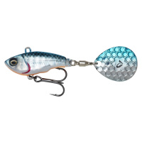 Savage gear fat tail spin sinking blue silver - 6,5 cm 16 g