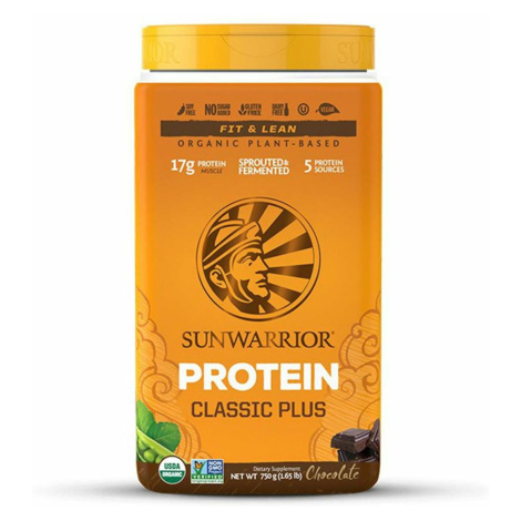 Sunwarrior Protein Plus BIO 750 g - čokoláda
