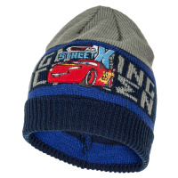Auta - Cars - licence Chlapecká zimní čepice - Auta HO4255, modrá/šedá Barva: Modrá