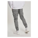 AOP Glencheck Cargo Jog Pants - white/black