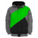Pánská bunda Urban Classics Zig Zag Fastlane Jacket - černá,šedá,zelená