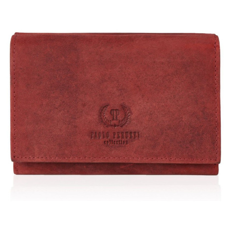Dámská kožená peněženka Paolo Peruzzi T-33 červená