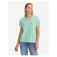 Světle zelené dámské tričko s kapsičkou Lee
