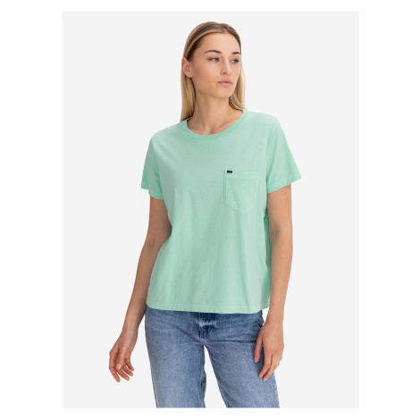 Světle zelené dámské tričko s kapsičkou Lee