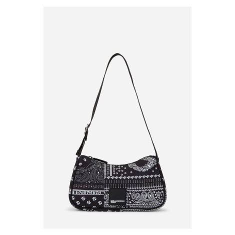 Kabelka karl lagerfeld jeans urban nylon shoulderbag aop bandana black