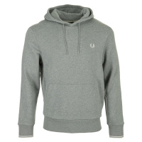 Fred Perry Tipped Hooded Sweatshirt Šedá