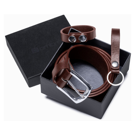 Ombre Men's leather accessories set