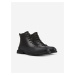 Černé pánské kotníkové kožené boty Camper Pix
