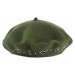 Zelený vlněný baret - EMPORIO ARMANI