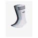 adidas Originals Sada tří párů dámských ponožek v bílé, světle modré a černé barv - Dámské