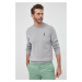 Bavlněný svetr Polo Ralph Lauren pánský, šedá barva, lehký