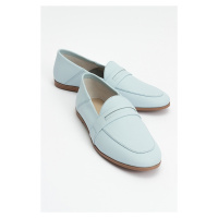 LuviShoes Bebe Blue Skin Genuine Leather Women's Flats