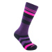 Sensor Slope merino dětské ponožky černá/růžová/fialová