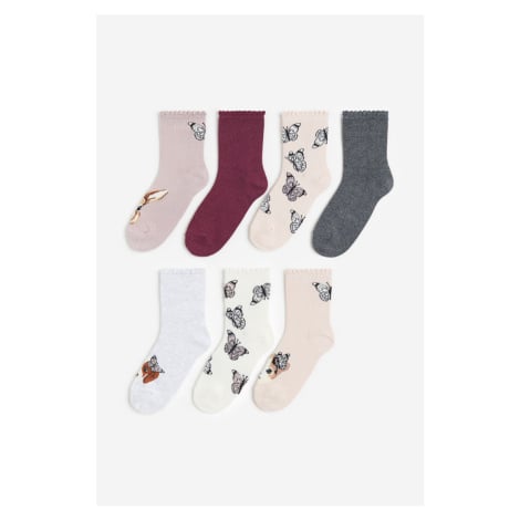 H & M - Ponožky 7 párů - fialová H&M