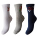 Pieces 3 PACK - dámské ponožky 17133920 Bright White