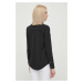 Košile Lauren Ralph Lauren dámská, černá barva, regular, s klasickým límcem