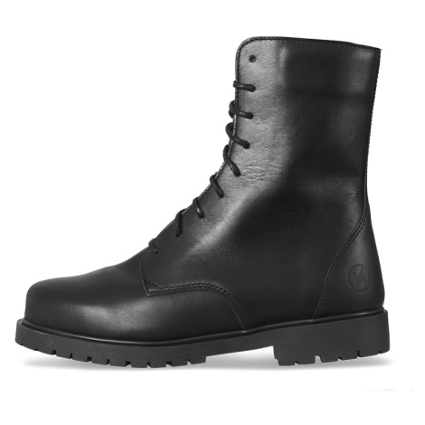 Vasky Lydie Zip Black - Dámské kožené kotníkové boty černé - podzimní / zimní obuv | Dárek na Vá