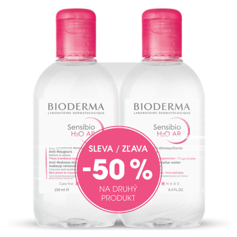 BIODERMA Sensibio H2O AR Micelární voda Výhodné balení 1+1 250 ml