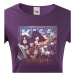 Dámské tričko s potiskem známé kapely Kiss  - parádní tričko s kvalitním potiskem