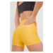 Kraťasy Under Armour dámské, oranžová barva, hladké, high waist