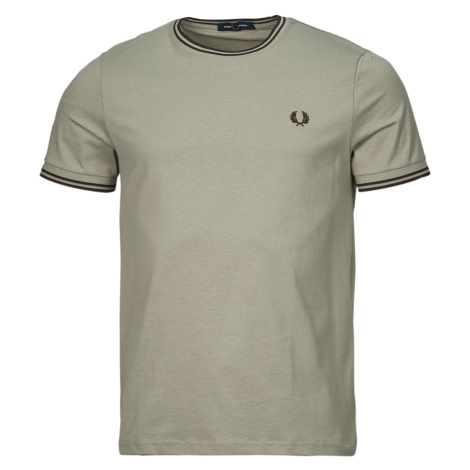 Fred Perry TWIN TIPPED T-SHIRT Šedá