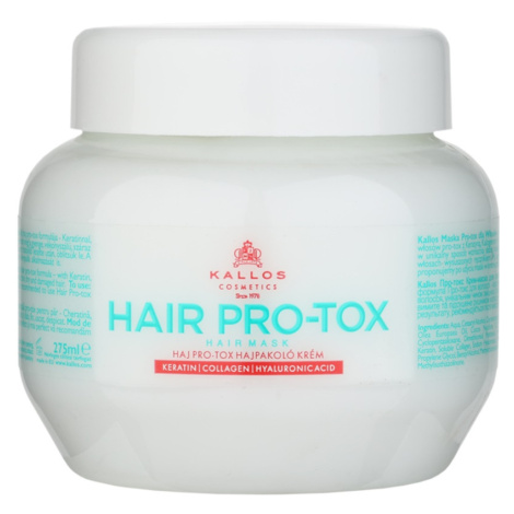 Kallos Hair Pro-Tox maska pro slabé a poškozené vlasy s kokosovým olejem, kyselinou hyaluronovou