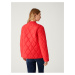 Červená dámská lehká prošívaná bunda Marks & Spencer
