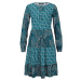 BONPRIX žerzejové šaty se vzorem Barva: Modrá, Mezinárodní