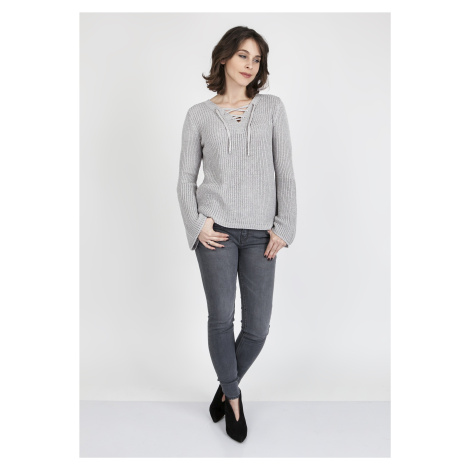 Dámský svetr Kylie SWE 117 Sweater Grey - MKMSwetters