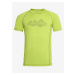 Zelené pánské tričko z merino vlny ALPINE PRO REVIN