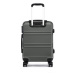 Konofactory Šedá sada luxusních kufrů s TSA zámkem "Travelmania" - M (35l), L (65l), XL (100l)