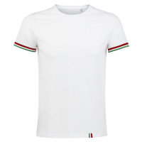 SOĽS Rainbow Men Pánské tričko SL03108 White / Kelly green