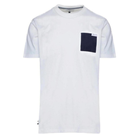 Aquascutum ACTIVE CORDUROY POCKET T-SHIRT AA_B004_TS008 Bílá