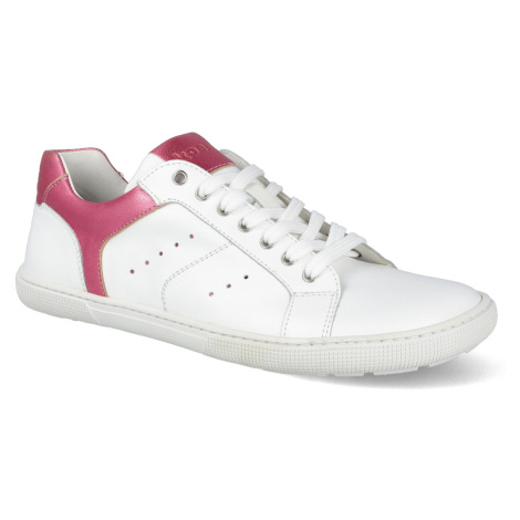 Barefoot tenisky Koel - Fenia Napa White/Pink bílé Koel4kids