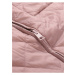 Růžový dámský prošívaný kabát NAX LOZERA