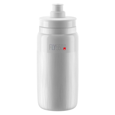 ELITE Cyklistická láhev na vodu - FLY TEX 550 ml - bílá