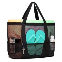 21301 Dewberry Beach bag Picnic bag Multi-Pocket-BLACK