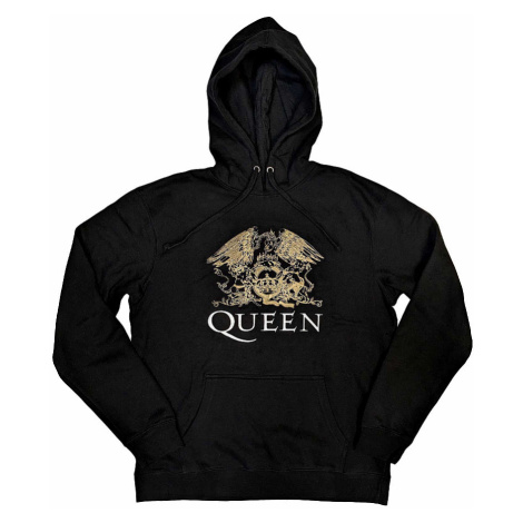 Queen mikina, Crest Black, pánská RockOff