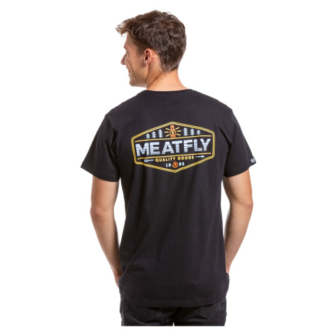 Meatfly pánské tričko Lampy Black | Černá | 100% bavlna