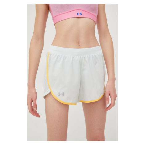 Běžecké šortky Under Armour Fly By Elite zelená barva, medium waist, 1369766-593