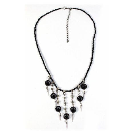 Bižuterní náhrdelník s přívěšky černá