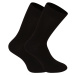 5PACK ponožky Nedeto vysoké bambusové černé (5NDTP001)