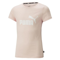 Puma ESSENTIALS LOGO TEE Dívčí triko, růžová, velikost